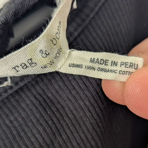 Rag & Bone Essential Rib String Tank Top Women's Size Medium - Picture 7 of 7